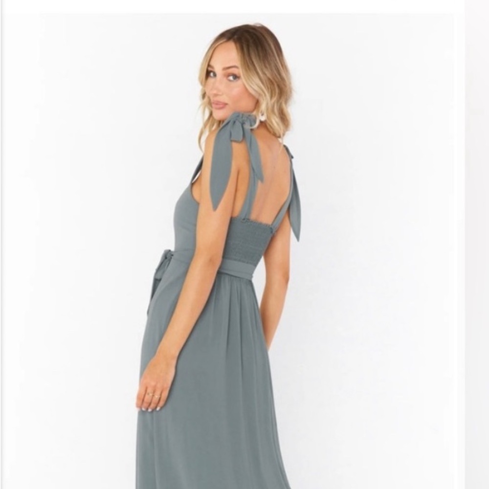 Clair Midi Chiffon Dress- Deep Sage Show Me Your MuMu